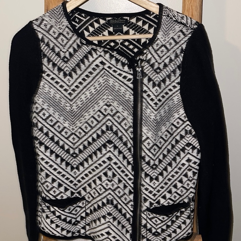 Lucky Brand Zip Up Sweater Jacket